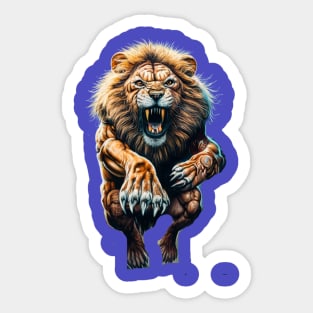 Ferocious Lion Sticker